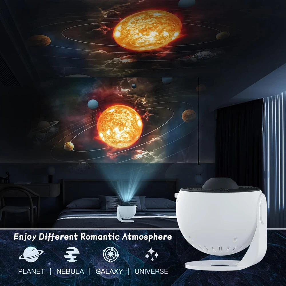 Star Projector Galaxy Light 12 in 1 Planetarium 360° Rotating Aurora Night Light Lamp for Bedroom Starry Sky Kids Adult Gift