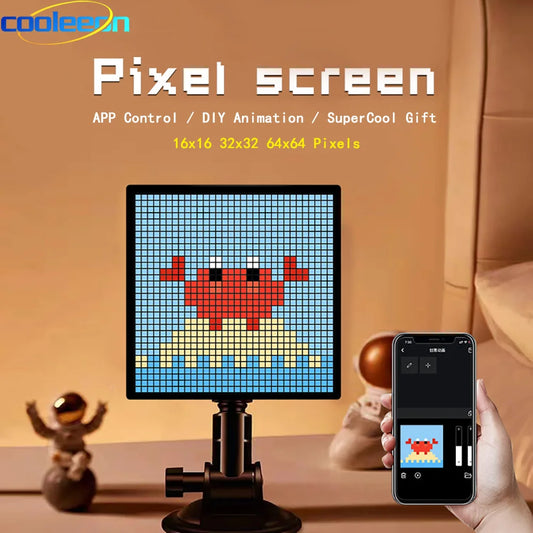 Smart Pixel Display LED Matrix Screen APP DIY Animation Art Picture Dispaly For Kids Gift Gaming Room Store Window Dispaly Decor