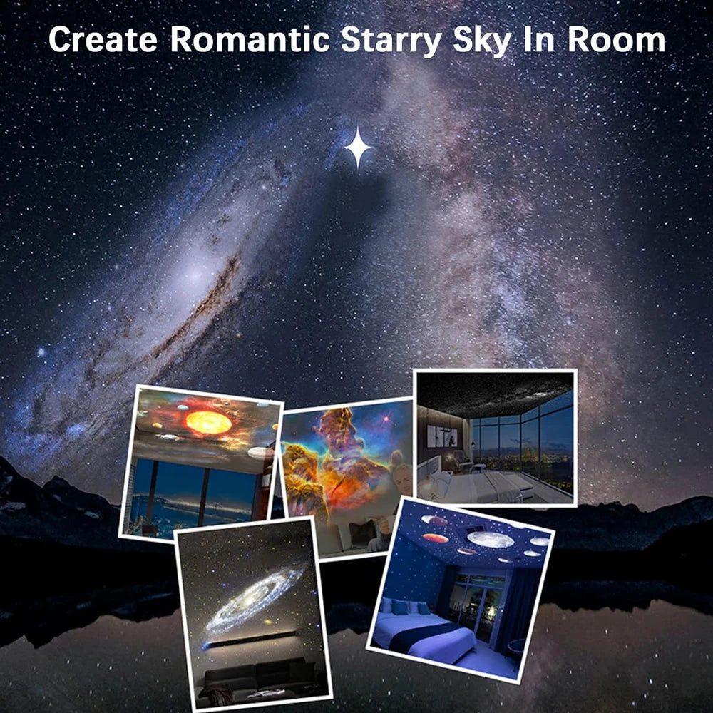 Star Projector Galaxy Light 12 in 1 Planetarium 360° Rotating Aurora Night Light Lamp for Bedroom Starry Sky Kids Adult Gift