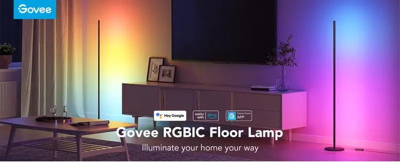 Govee RGBICW Smart Corner Floor Lamp